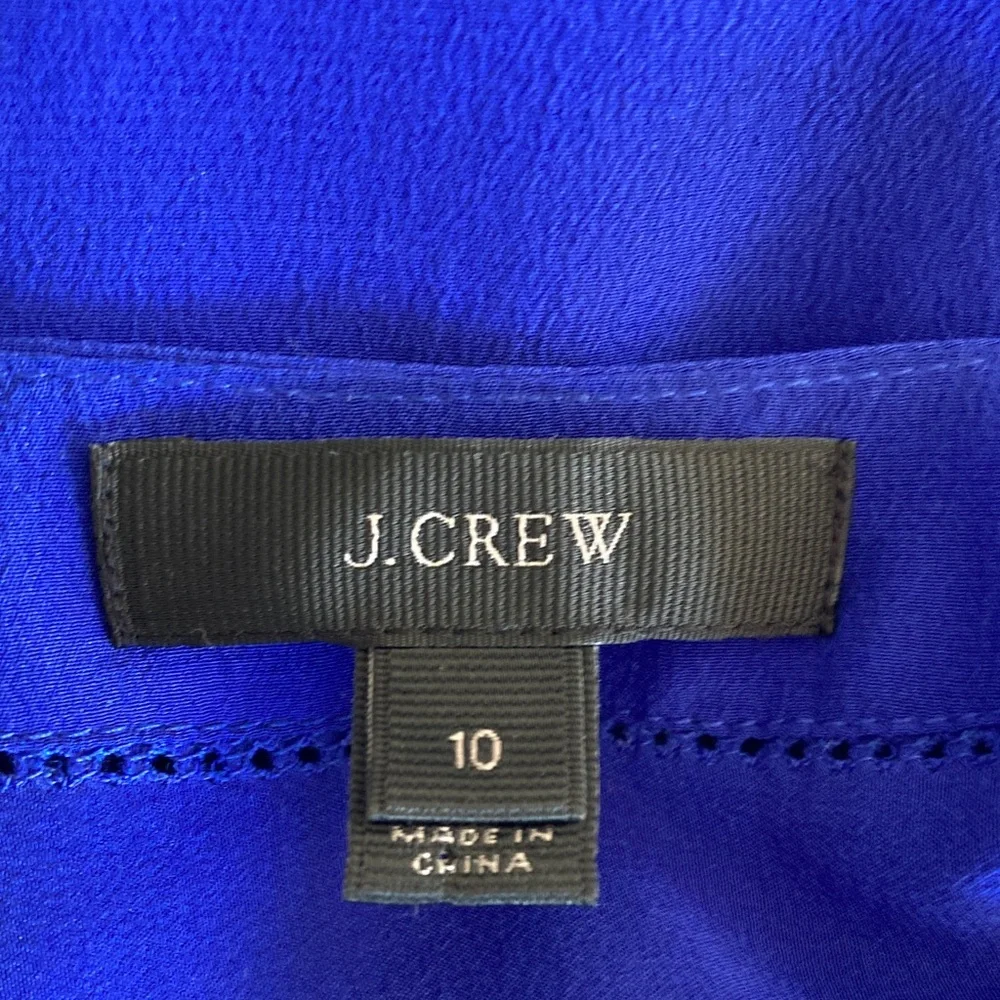 J. Crew 10 Blue Women's Top Long Sleeves